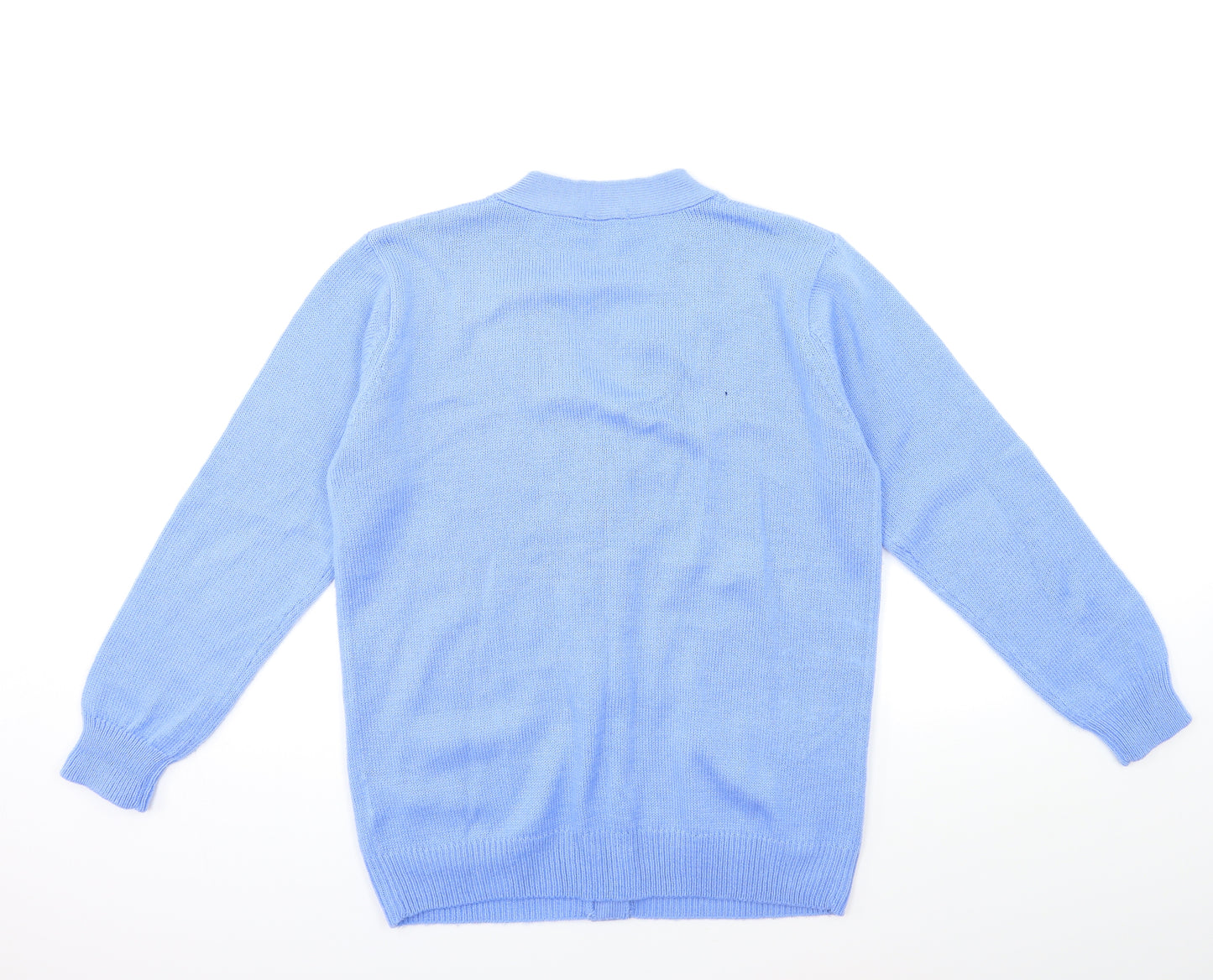 Damart Womens Blue  Knit Cardigan Jumper Size 14