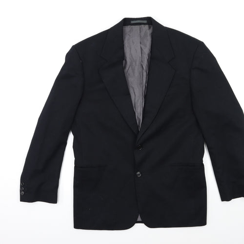 Preworn Mens Black   Jacket Suit Jacket Size 38