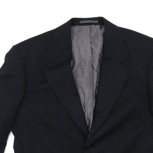 Preworn Mens Black   Jacket Suit Jacket Size 38