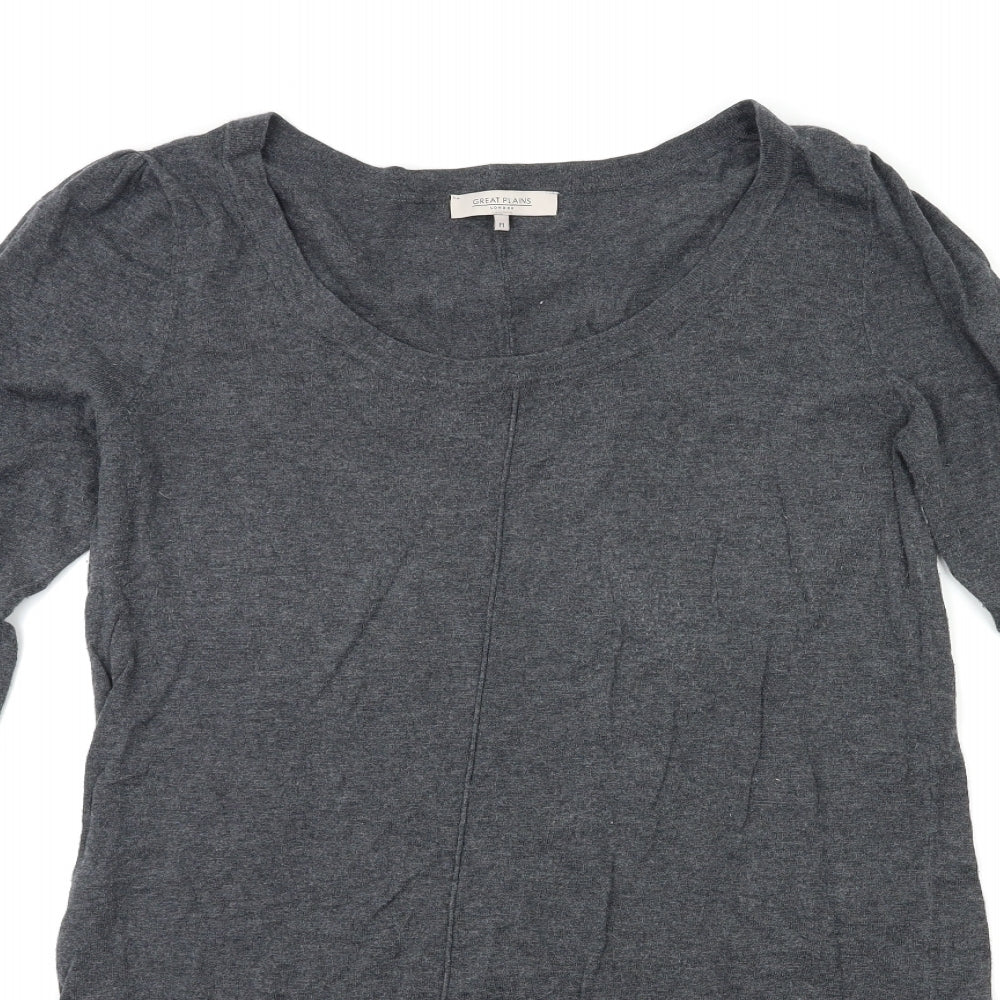 GREAT PLAINS Womens Grey   Jumper Dress  Size M