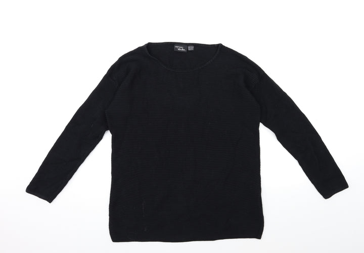 ESMARA Womens Black  Knit Pullover Jumper Size 10