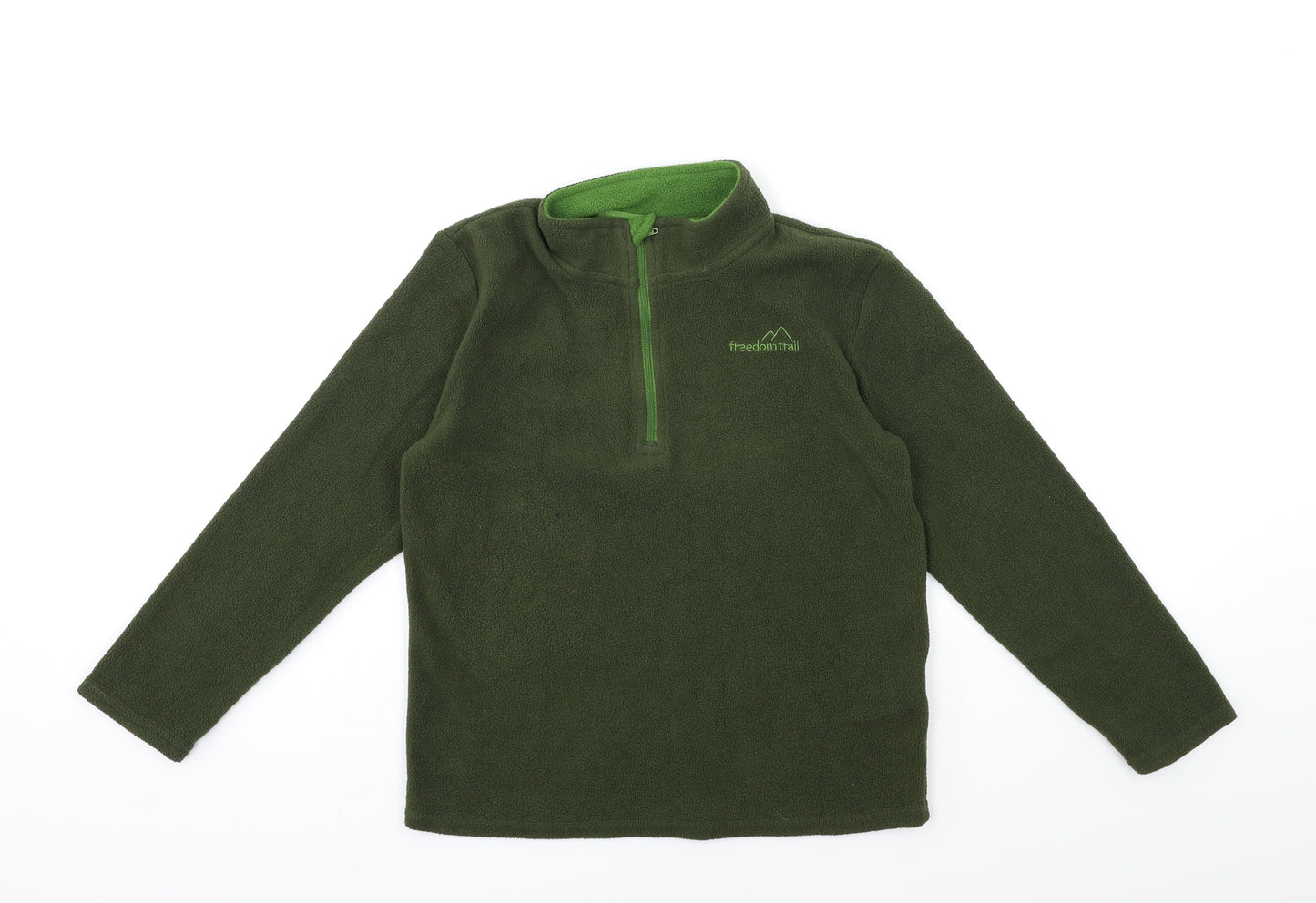 Freedom Trail Boys Green  Fleece Jacket  Size 9 Years