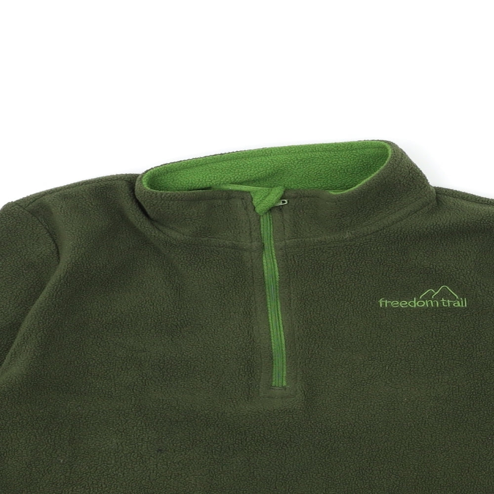 Freedom Trail Boys Green  Fleece Jacket  Size 9 Years