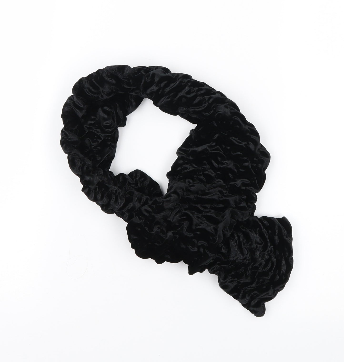 Preworn Womens Black  Velvet  Scarf