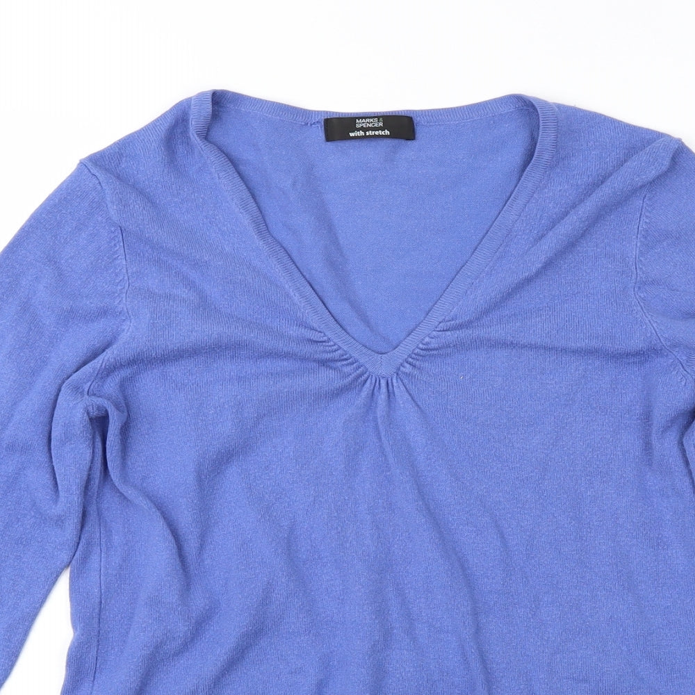 Marks and Spencer Womens Blue   Pullover Jumper Size 10