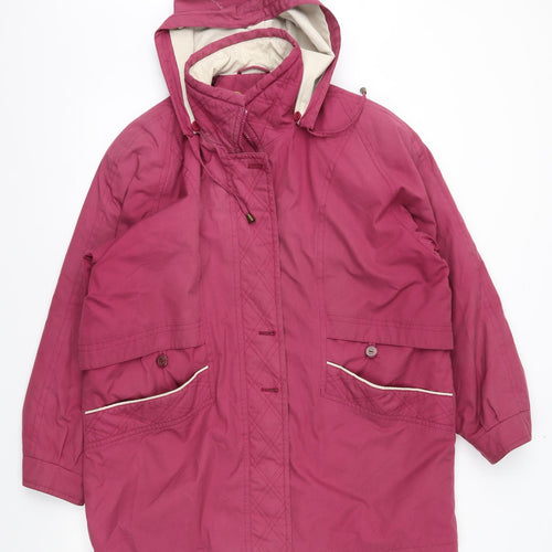 David Barry Womens Pink   Anorak Coat Size 18