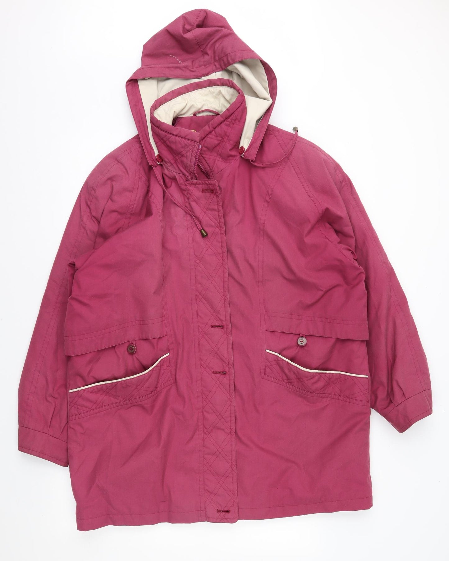 David Barry Womens Pink   Anorak Coat Size 18