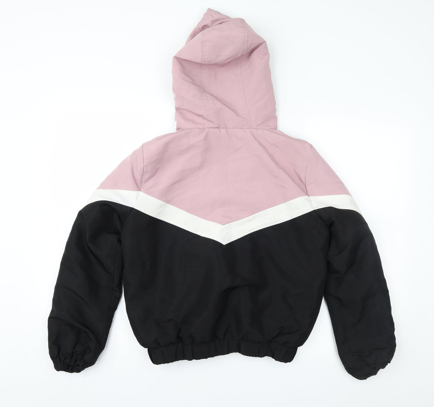 New Look Womens Pink Geometric  Puffer Jacket Jacket Size S