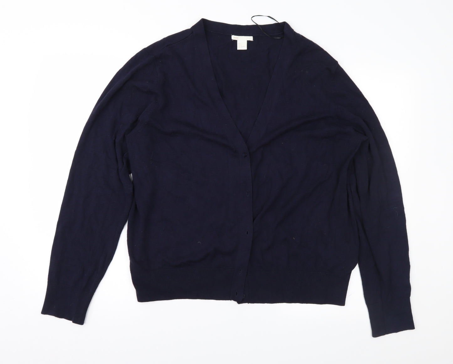 H&M Womens Blue   Cardigan Jumper Size L