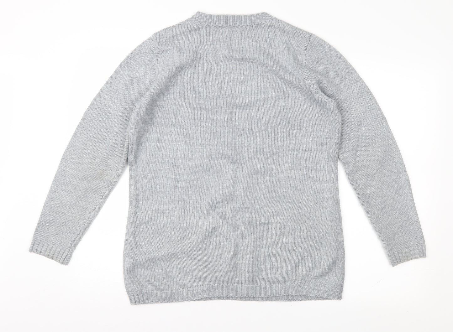 Damart Womens Grey   Pullover Jumper Size 10  - Xmas