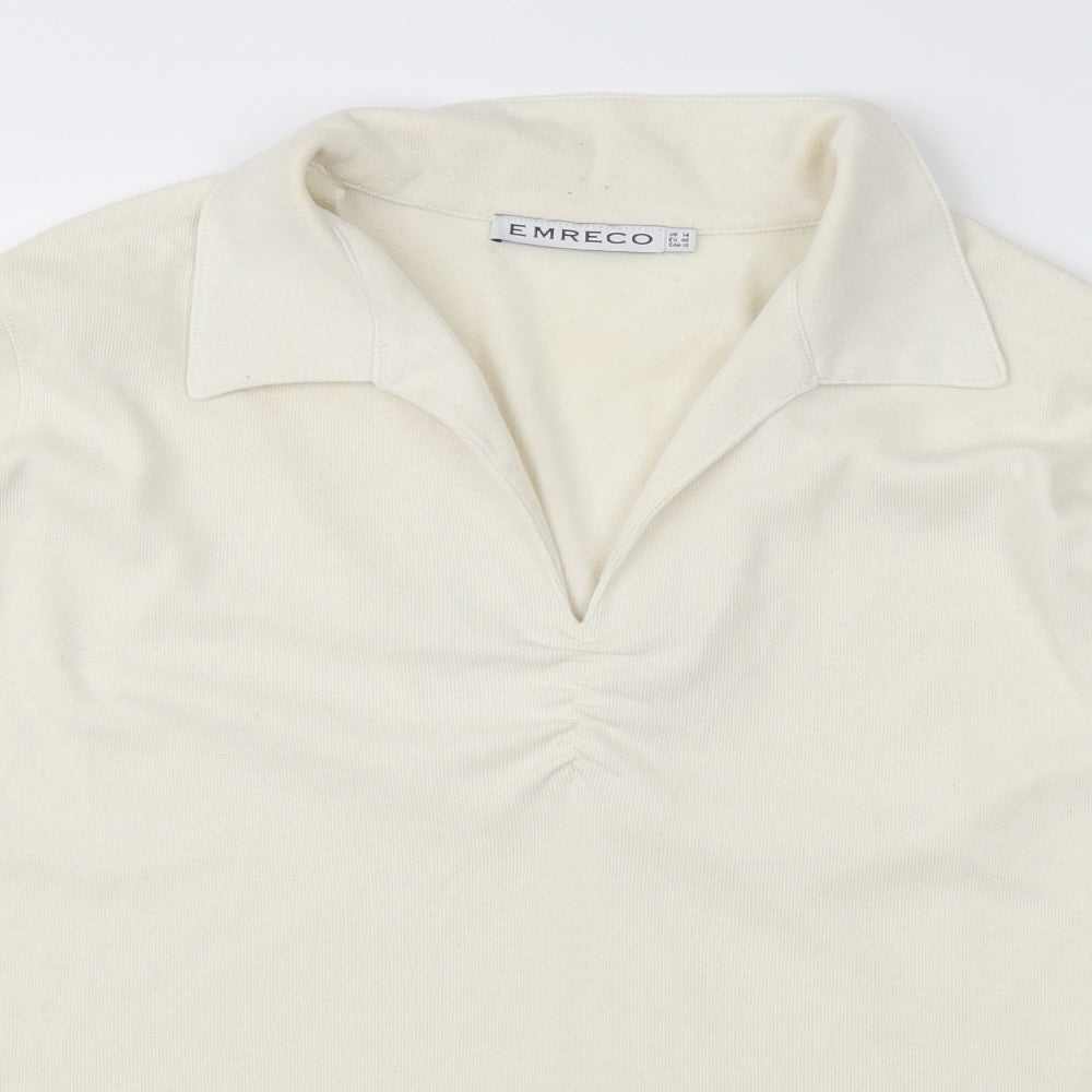 Emreco Womens Ivory   Pullover Jumper Size 14