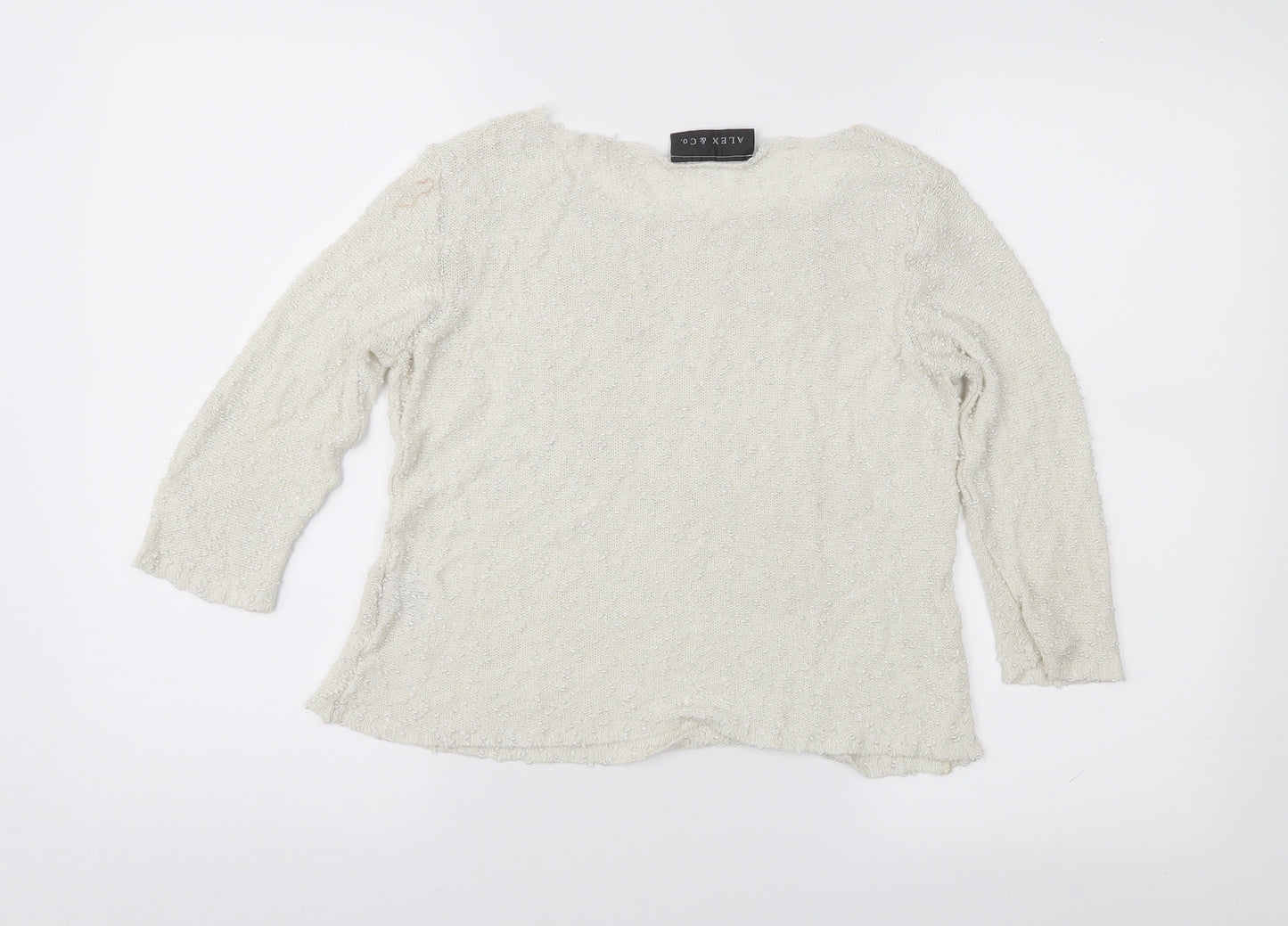 Alex & Co Womens Beige   Pullover Jumper Size 10