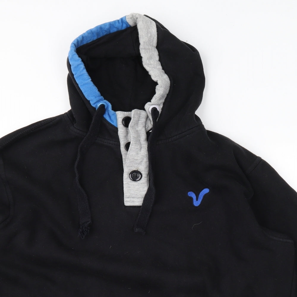 Voi Jeans Mens Black   Pullover Hoodie Size XL