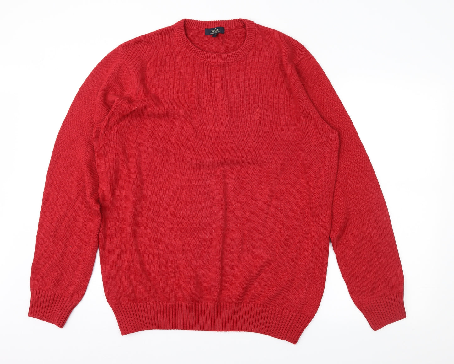 Easy Mens Red   Pullover Jumper Size L