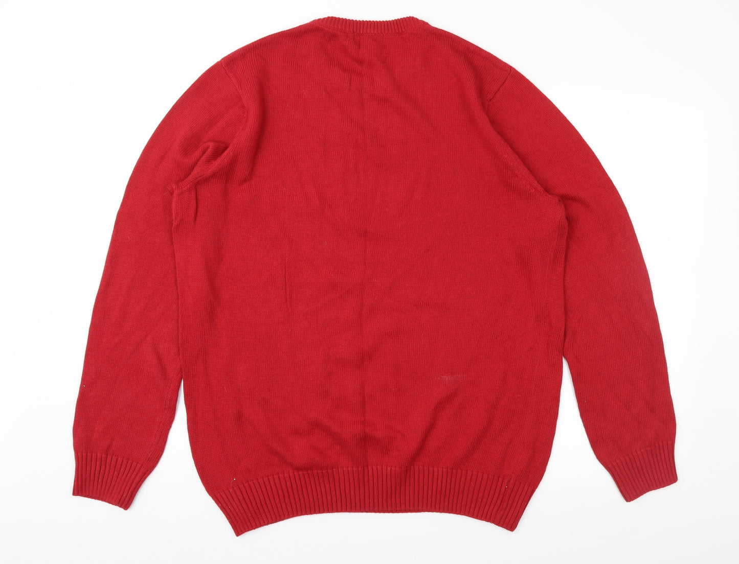 Easy Mens Red   Pullover Jumper Size L