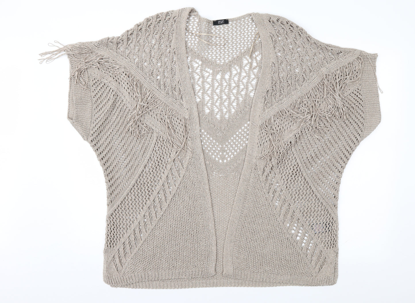 F&F Womens Brown   Cardigan Jumper Size L