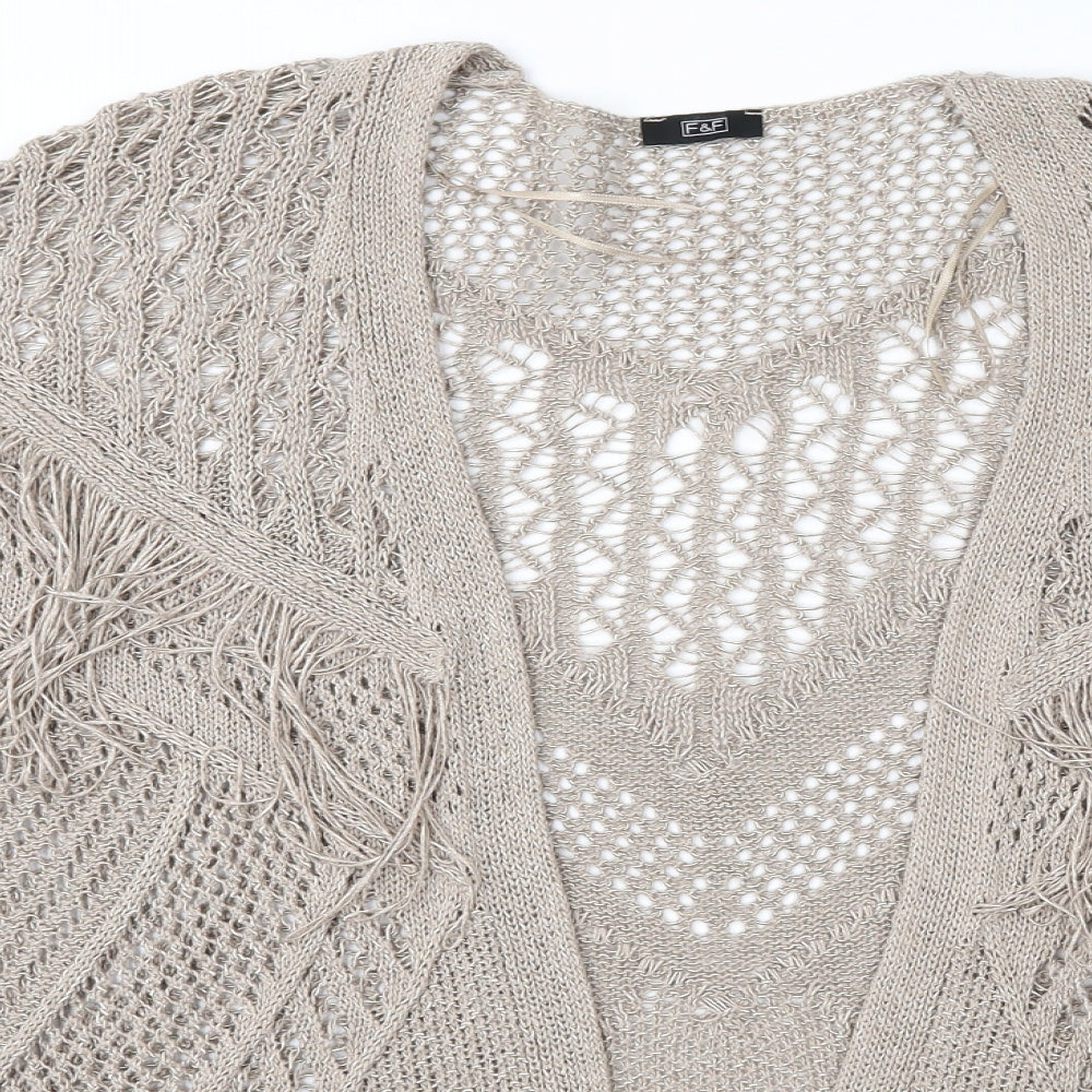 F&F Womens Brown   Cardigan Jumper Size L