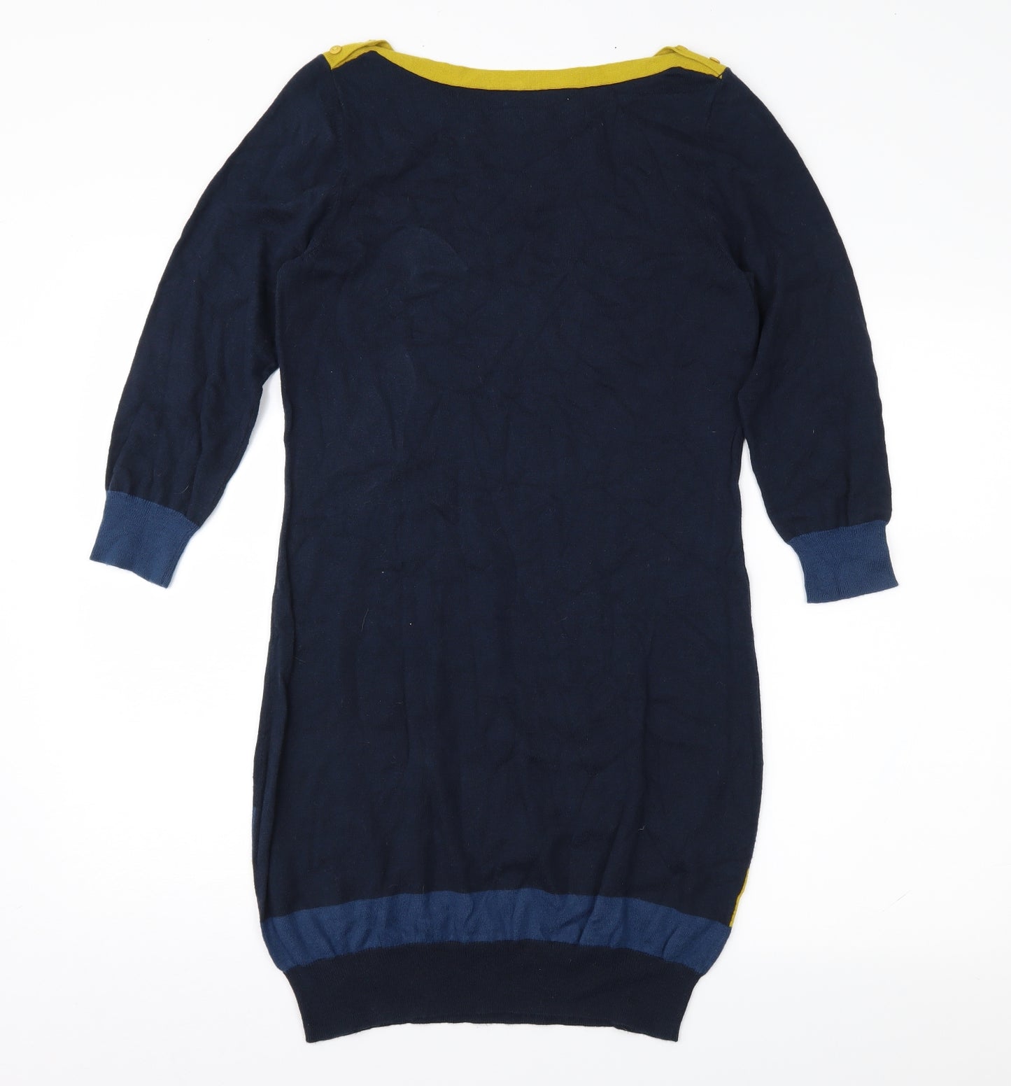 NEXT Womens Blue Colourblock  Jumper Dress  Size 10