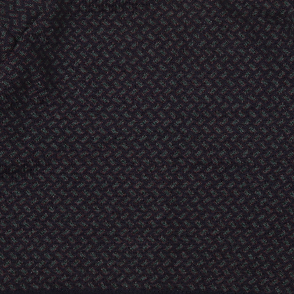 Marks and Spencer Mens Blue Geometric  Pullover Jumper Size M