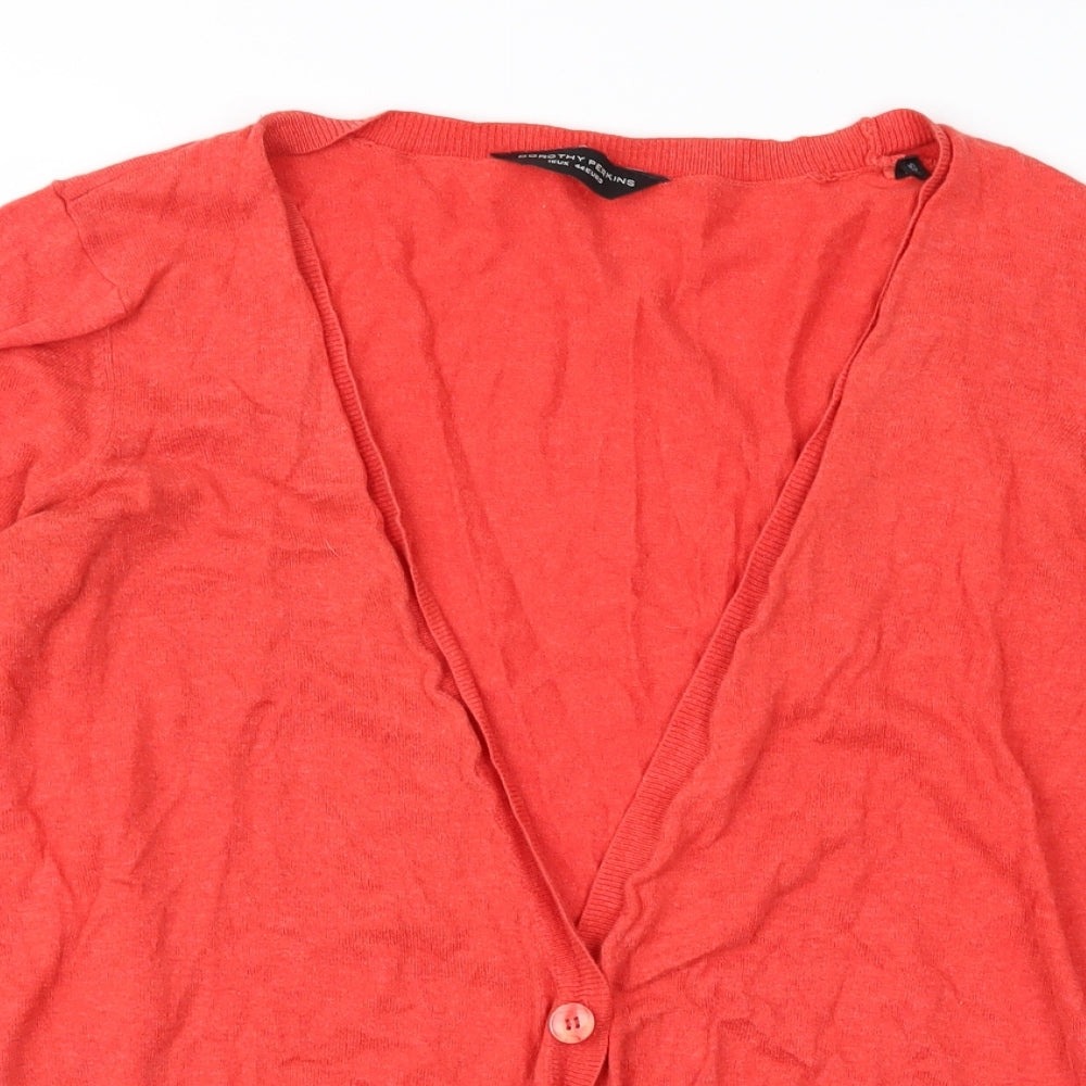 Dorothy Perkins Womens Red   Cardigan Jumper Size 16