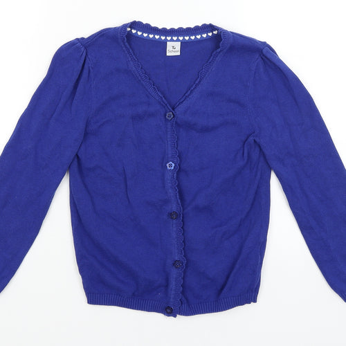 TU Girls Blue   Cardigan Jumper Size 7 Years