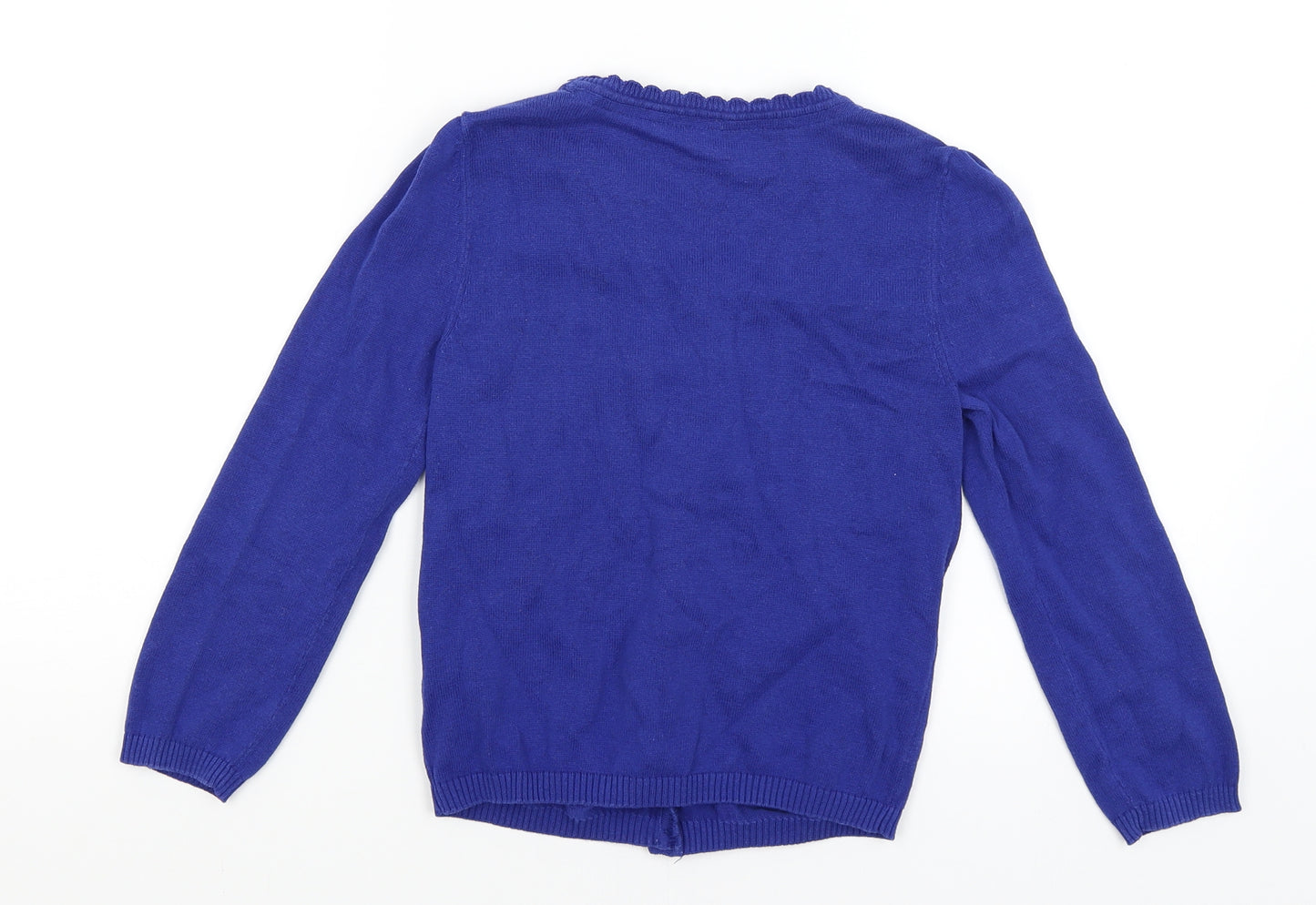 TU Girls Blue   Cardigan Jumper Size 7 Years