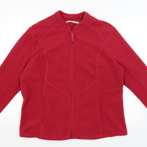 TU Womens Red   Full Zip Jumper Size 22