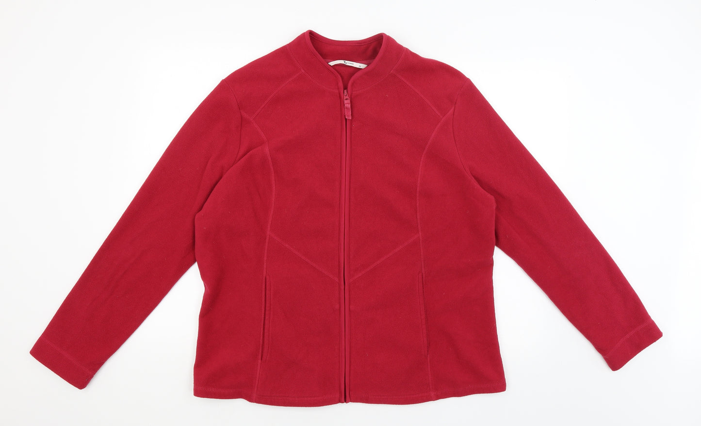 TU Womens Red   Full Zip Jumper Size 22