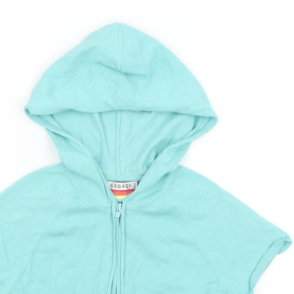 George Womens Blue   Full Zip Hoodie Size 12