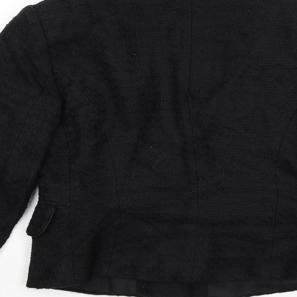 Design House Womens Black   Jacket Blazer Size 10