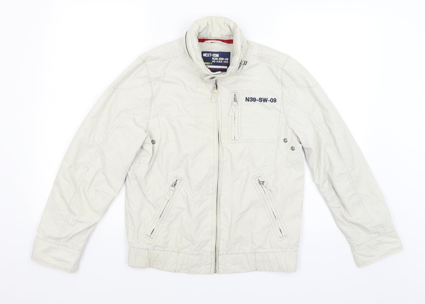 NEXT Boys White   Rain Coat Coat Size 11 Years