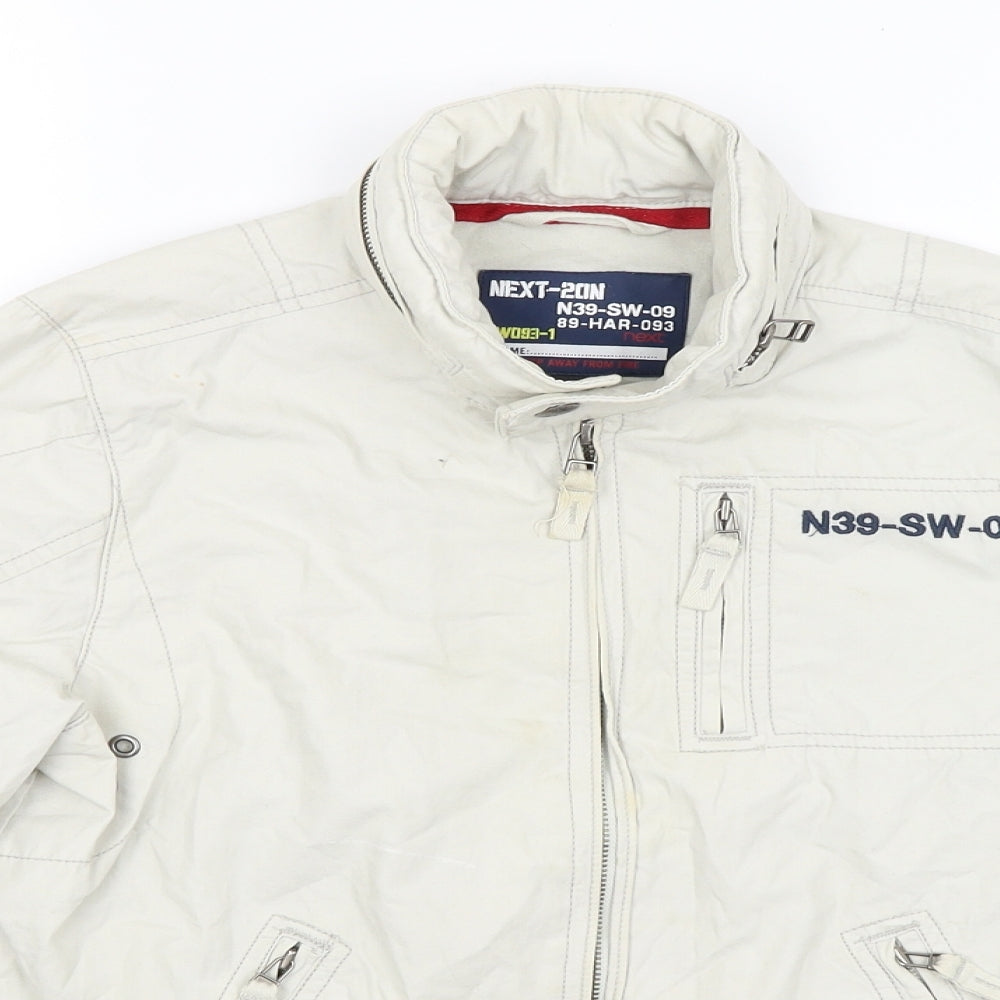 NEXT Boys White   Rain Coat Coat Size 11 Years