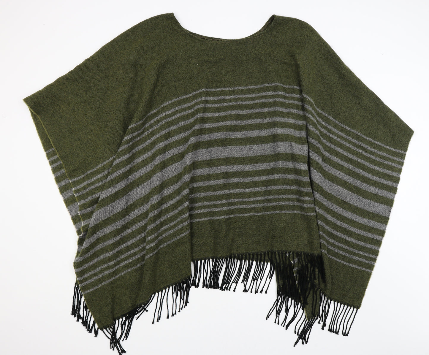 River Island Womens Green Striped  Shrug Jumper One Size
