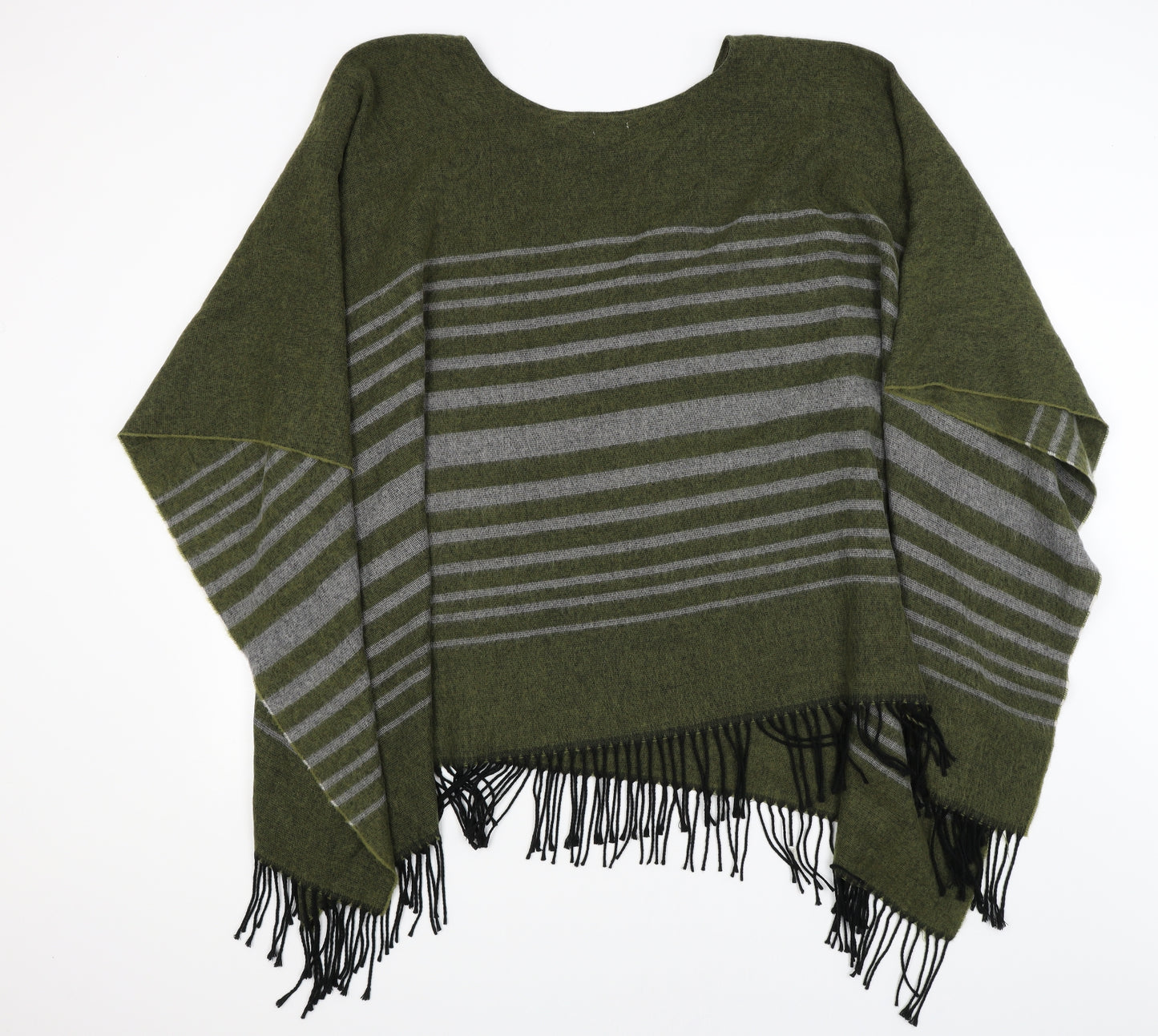 River Island Womens Green Striped  Shrug Jumper One Size