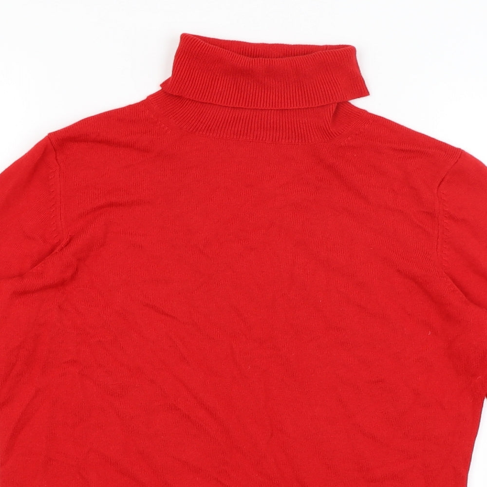 M&S Womens Red   Basic T-Shirt Size 12