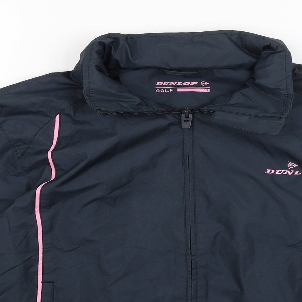 Dunlop Womens Black   Rain Coat Coat Size 12
