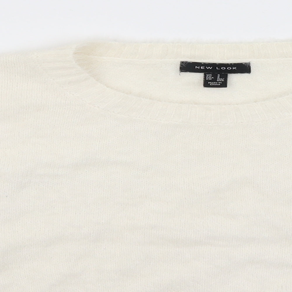 New Look Womens White   Pullover Jumper Size S