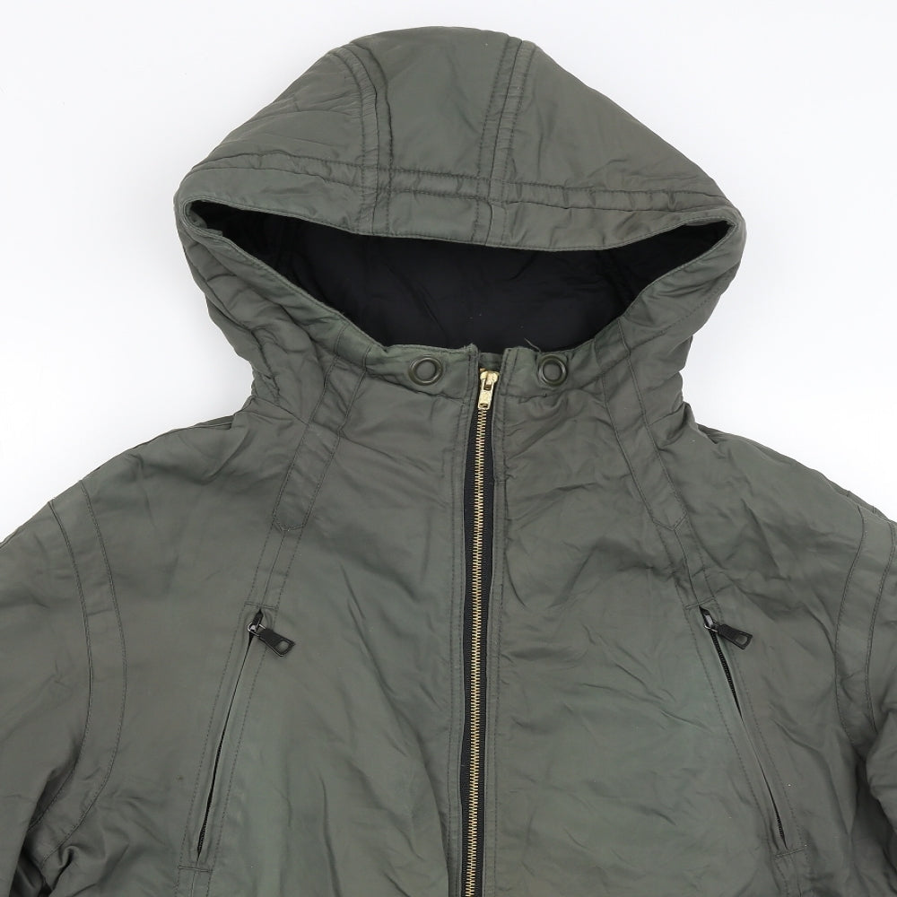 GAS Mens Green   Rain Coat Coat Size 2XL