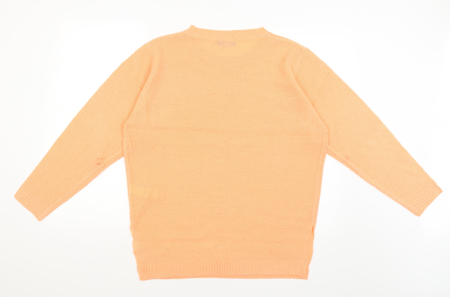 Boohoo Womens Orange   Pullover Jumper Size L