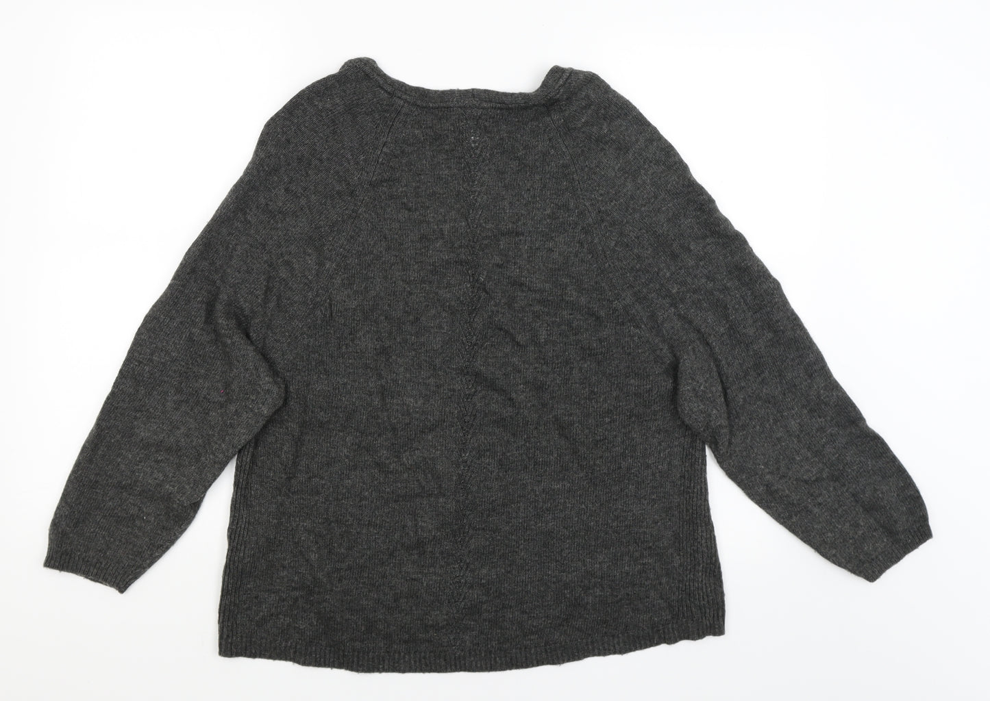 John Lewis Womens Grey   Pullover Jumper Size 12
