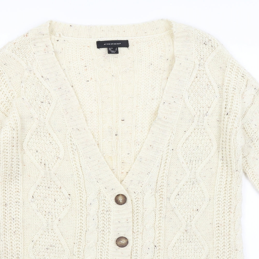 Atmosphere Womens Ivory   Cardigan Jumper Size 8