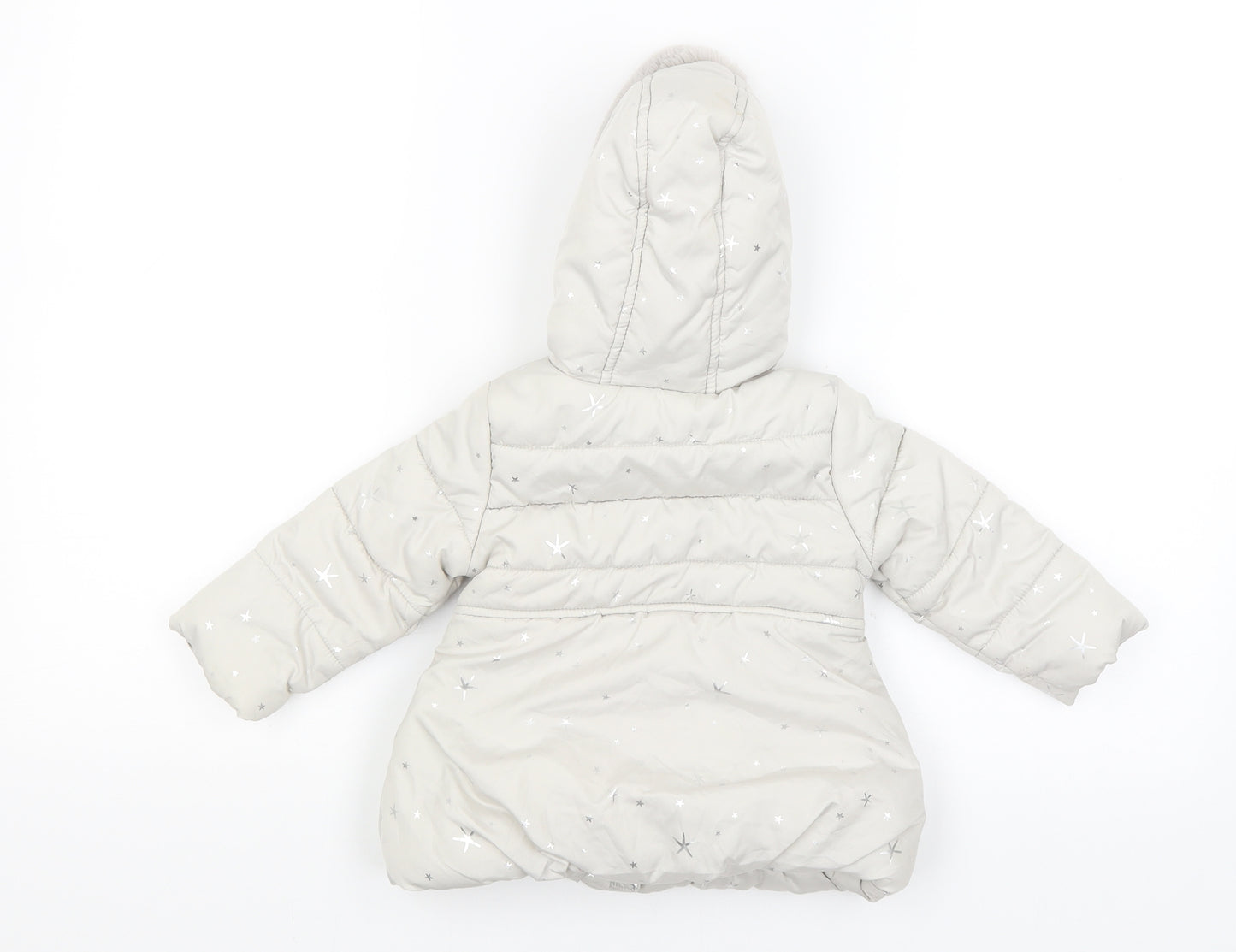 George Baby Grey   Puffer Jacket Coat Size 9-12 Months
