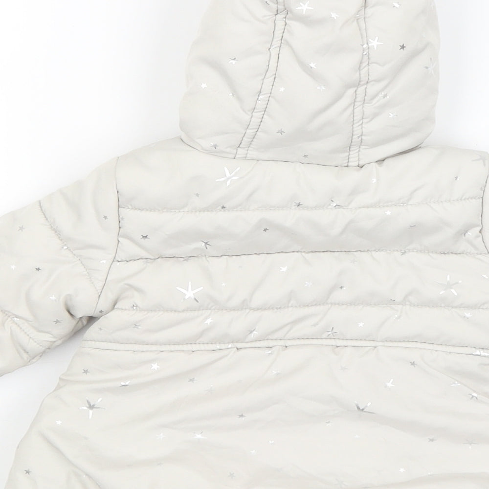 George Baby Grey   Puffer Jacket Coat Size 9-12 Months