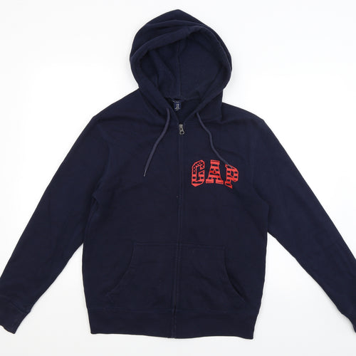 Gap Mens Blue   Full Zip Hoodie Size S  - American Flag