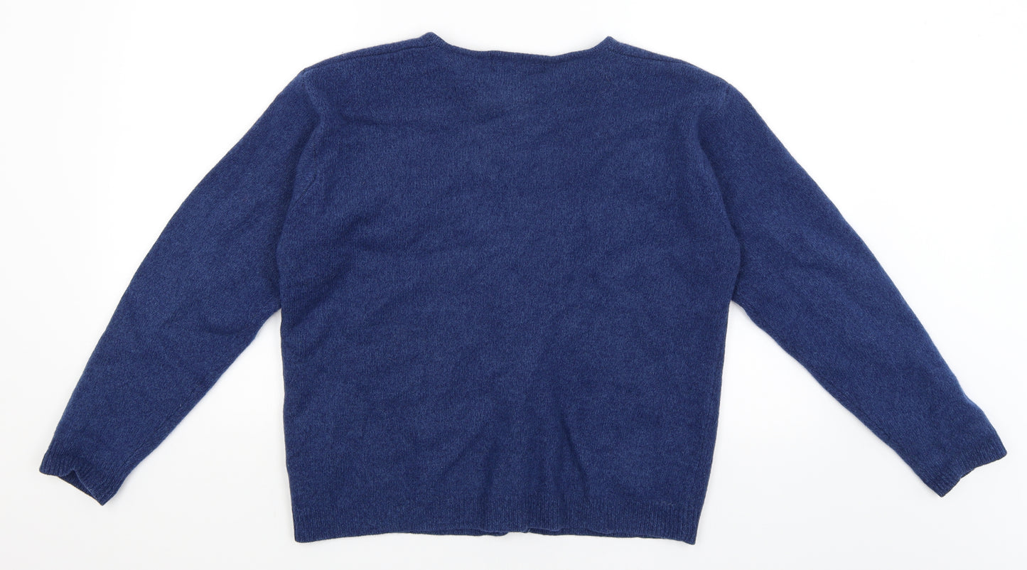Tulchan Womens Blue   Cardigan Jumper Size L