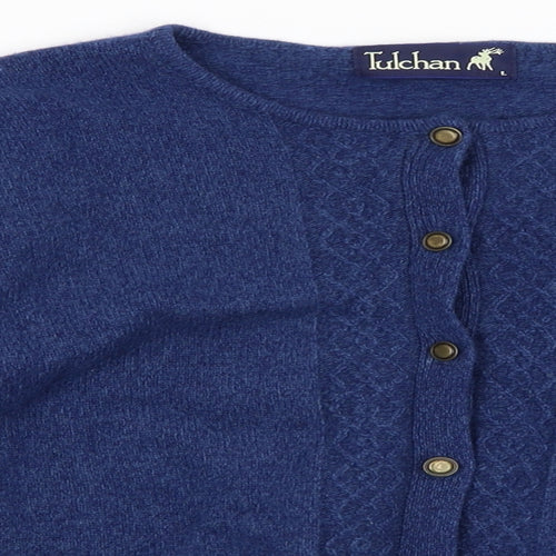 Tulchan Womens Blue   Cardigan Jumper Size L