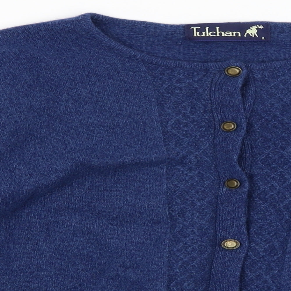 Tulchan Womens Blue   Cardigan Jumper Size L