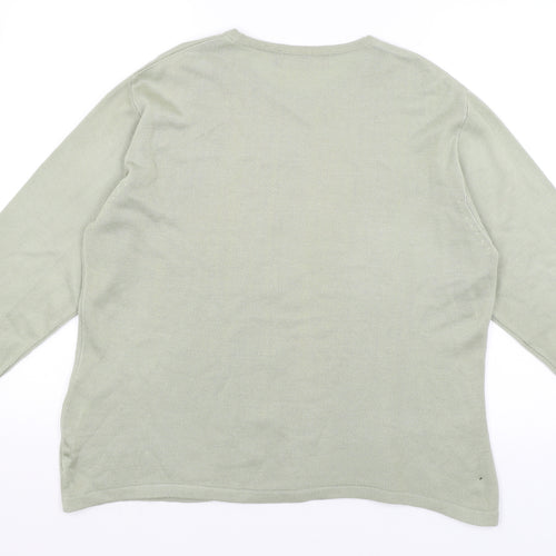 Akal Collection Womens Green   Pullover Jumper Size L