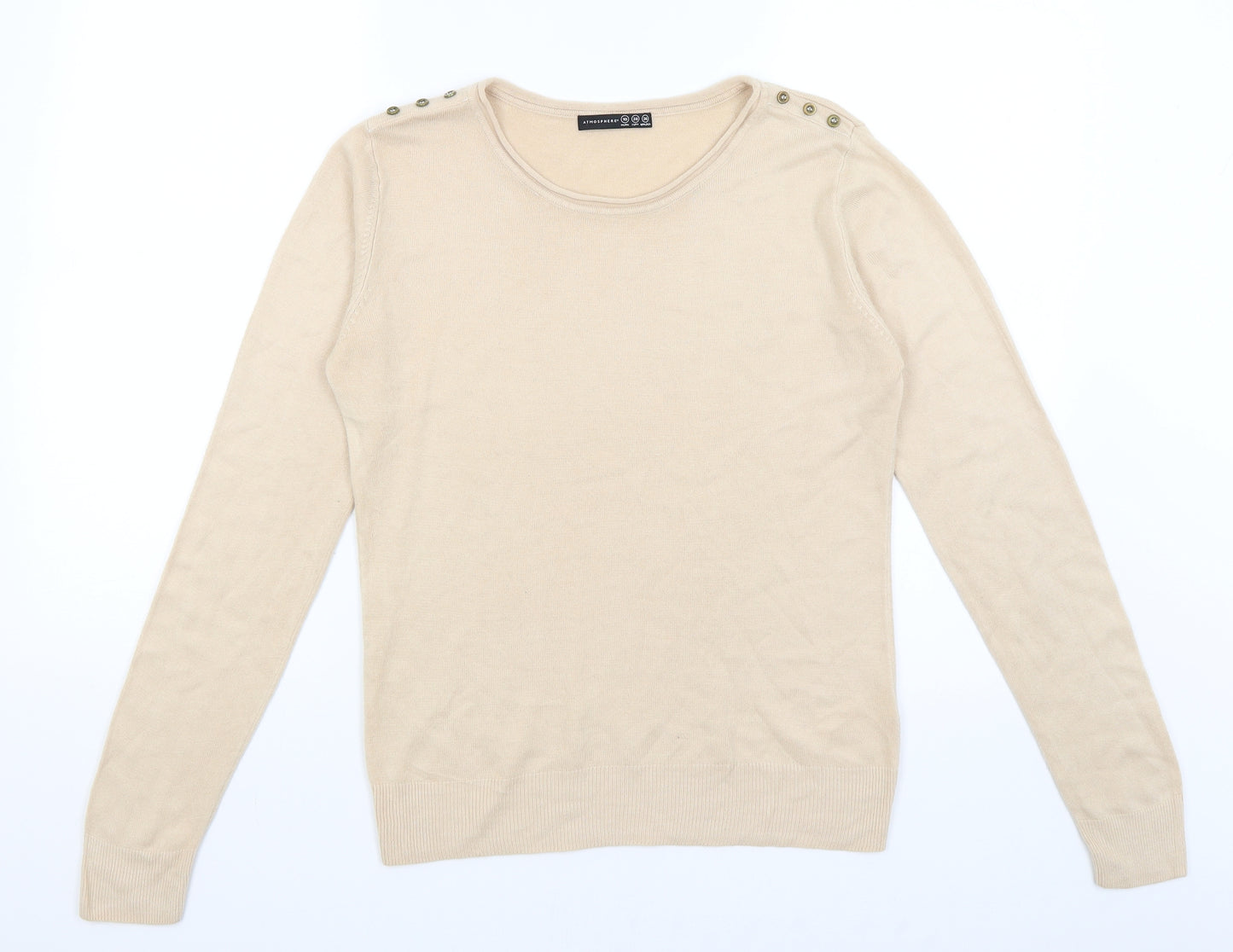 Atmosphere Womens Beige   Pullover Jumper Size 10