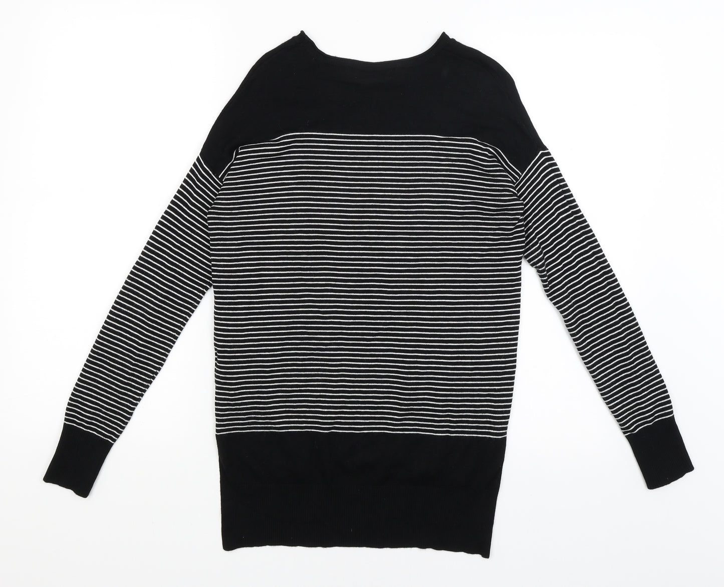 Atmosphere Womens Black Striped  Pullover Jumper Size 8